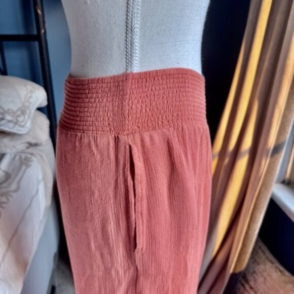 Salmon Pink Wide Leg Pants - Picture 5 of 11